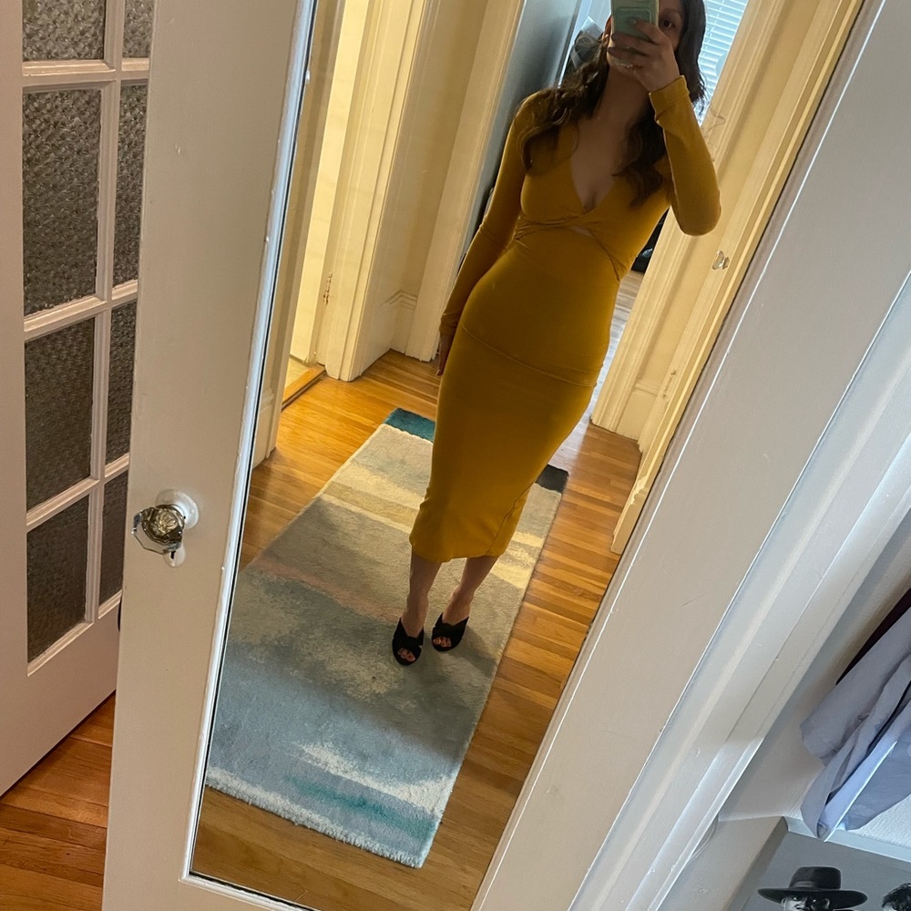 REFORMATION Polina Midi Dress in Yellow Women’s Size XS